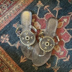 Genuine Jack Rogers “Georgica” jelly tong sandals size 8